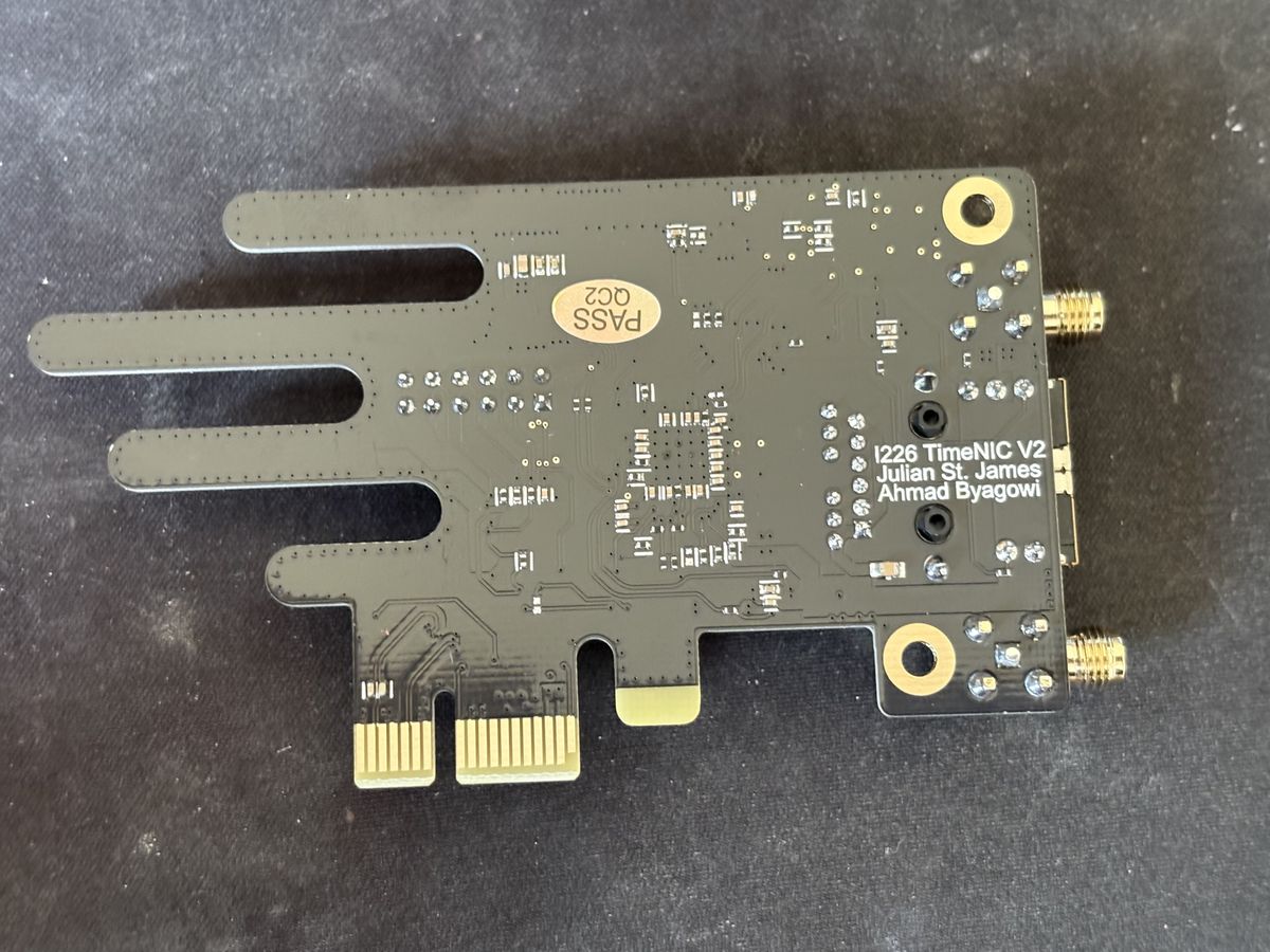 TimeNIC — PCIe I226 NIC with SMA Timing Ports and TCXO