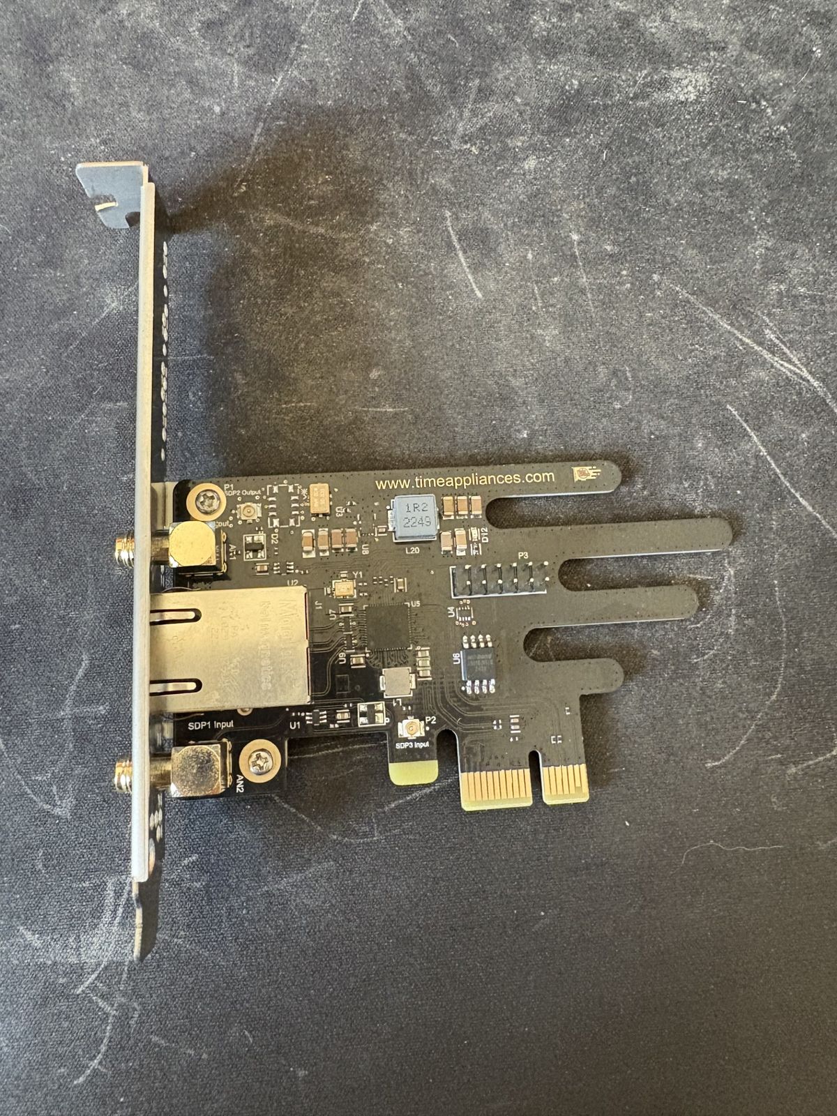 TimeNIC — PCIe I226 NIC with SMA Timing Ports and TCXO
