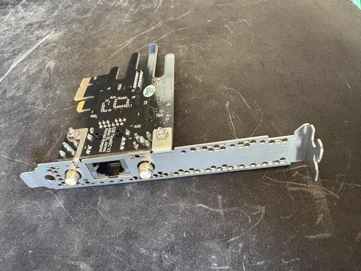 TimeNIC — PCIe I226 NIC with SMA Timing Ports and TCXO
