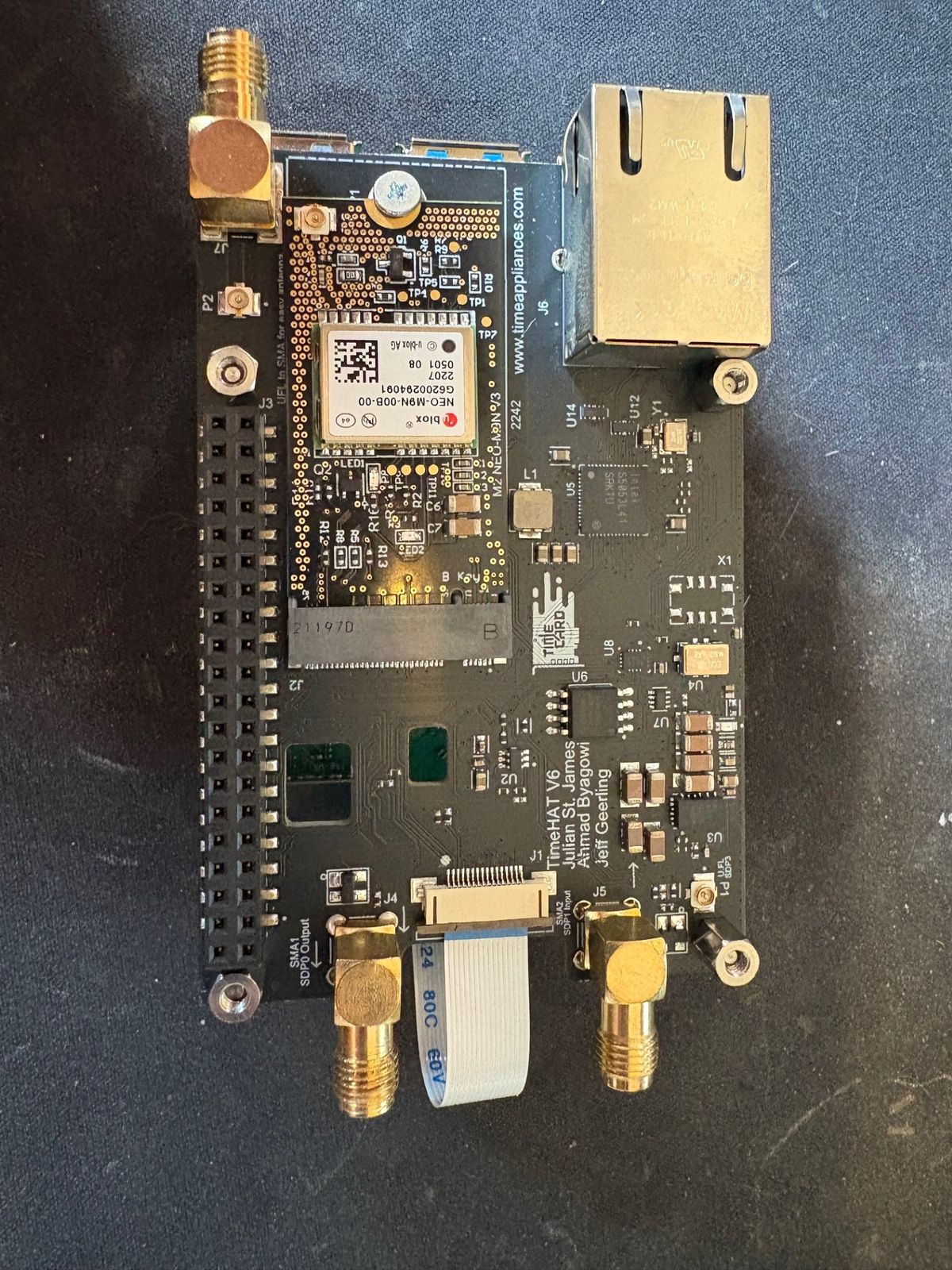 Raspberry Pi 5 PCIe HAT with I226 NIC (TimeHATv6)