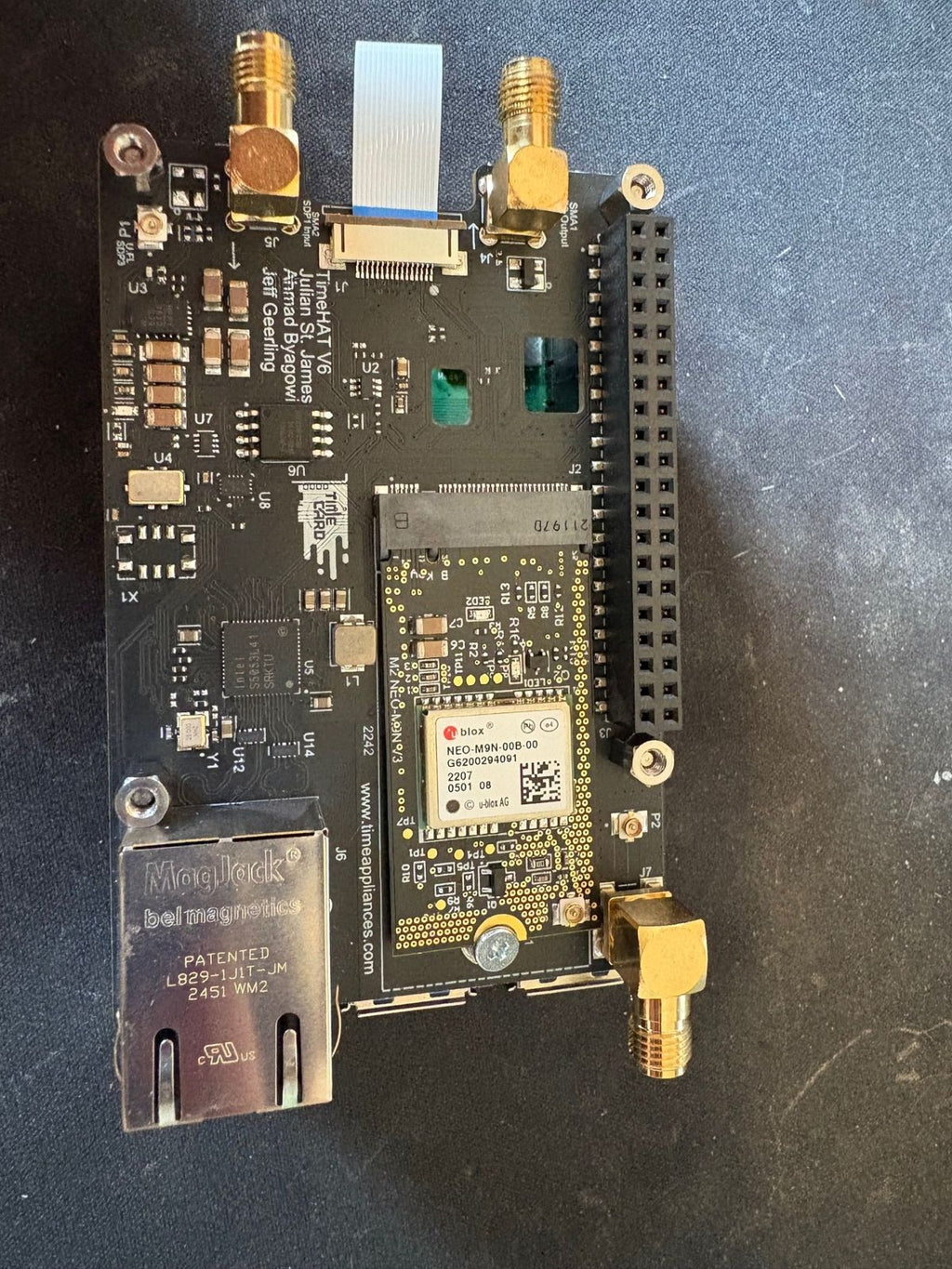 Raspberry Pi 5 PCIe HAT with I226 NIC (TimeHATv6)