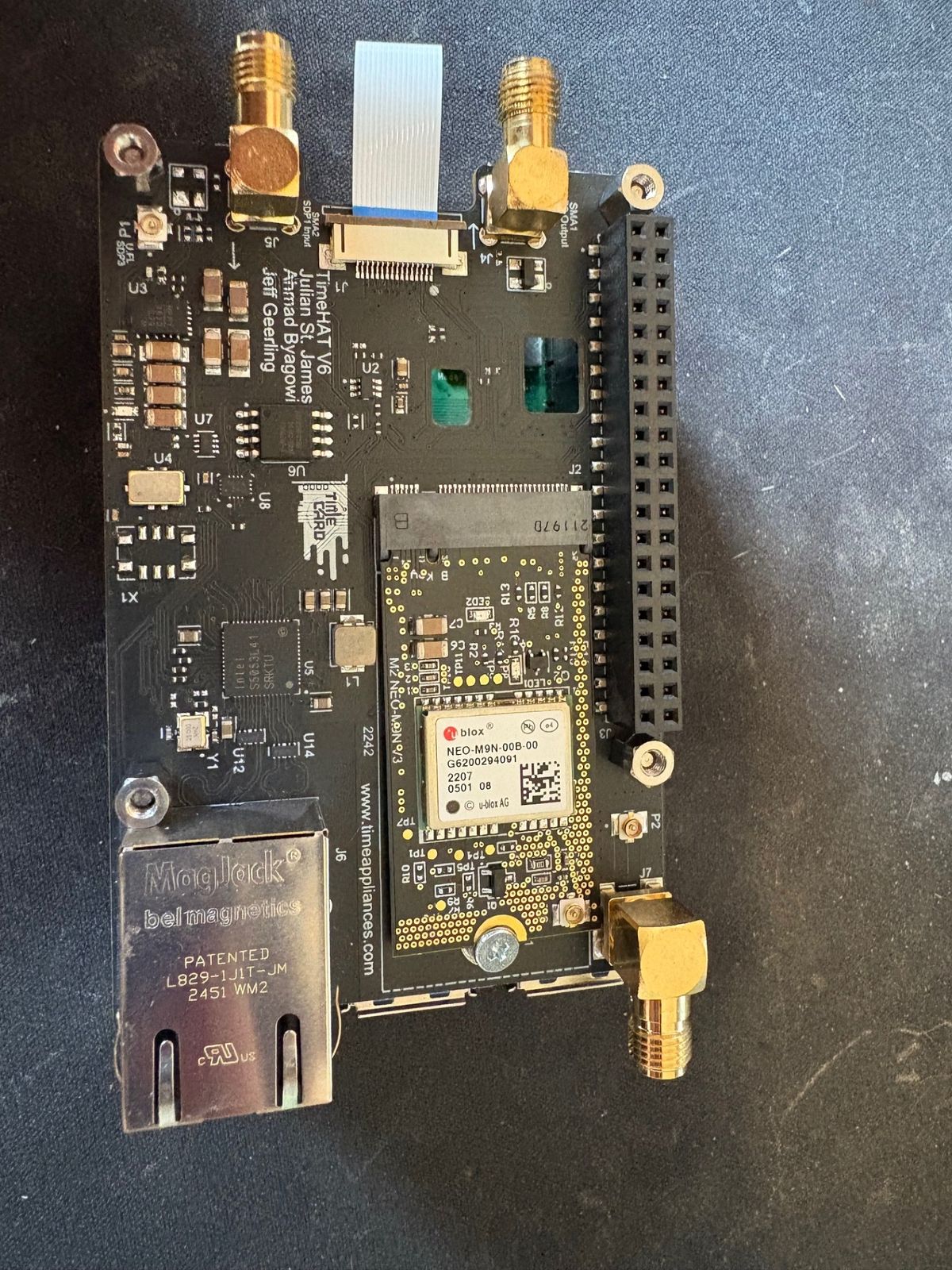 Raspberry Pi 5 PCIe HAT with I226 NIC (TimeHATv6)