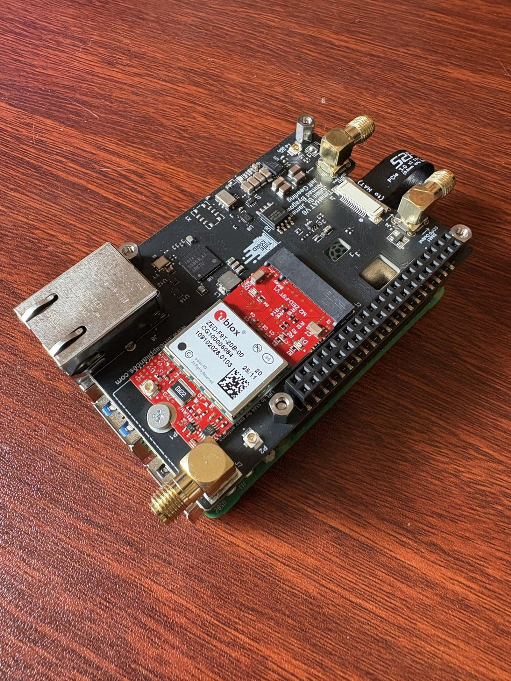 Raspberry Pi 5 PCIe HAT with I226 NIC (TimeHATv6)
