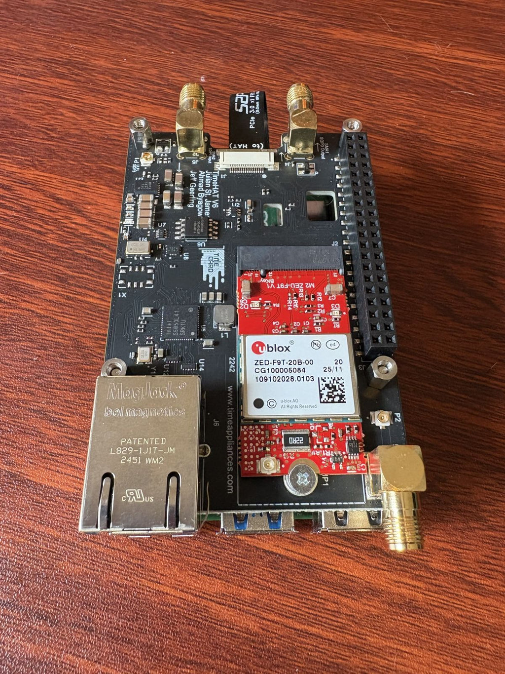 Raspberry Pi 5 PCIe HAT with I226 NIC (TimeHATv6)