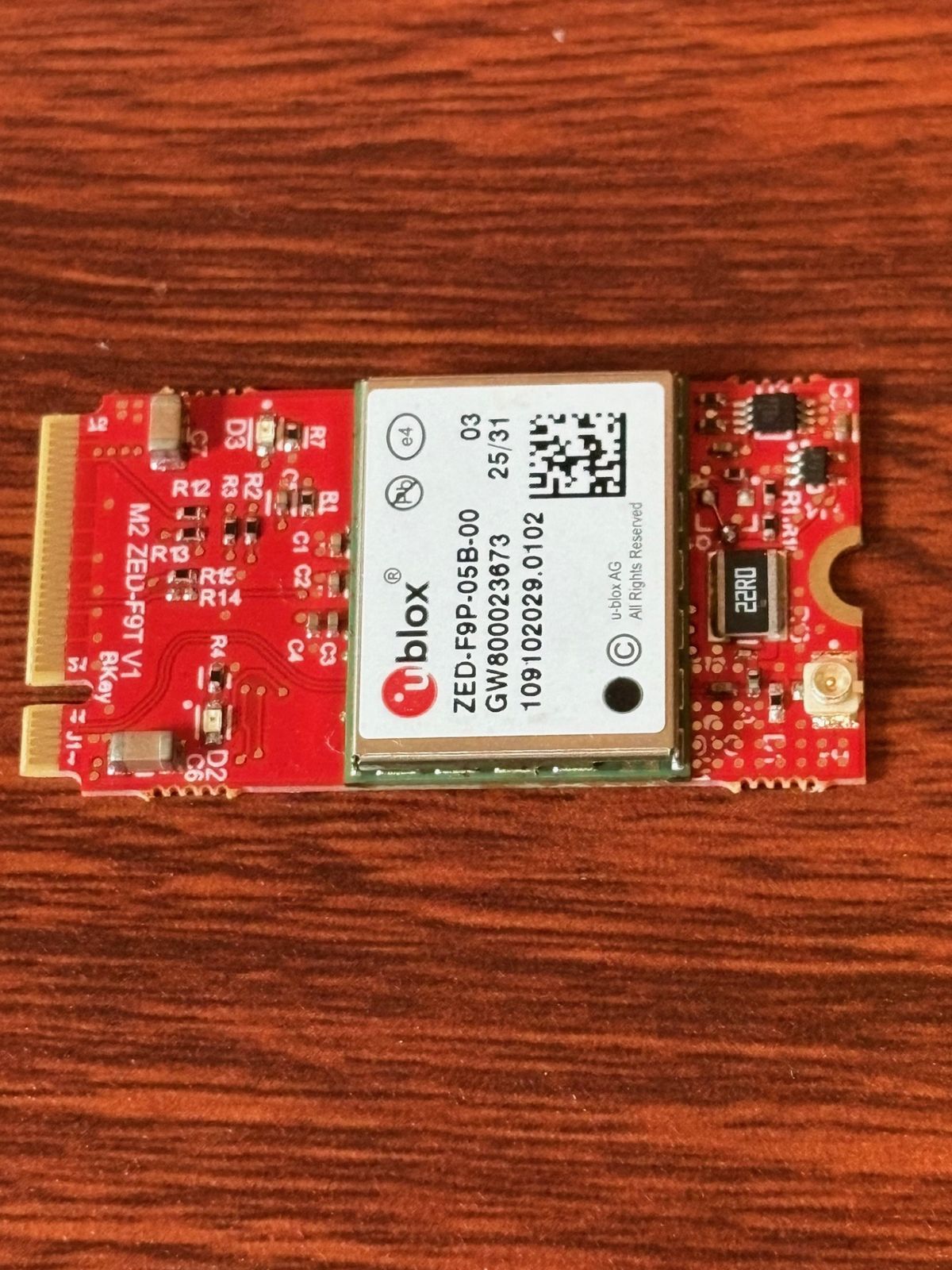 OCP M.2 ZED-F9P GNSS Module