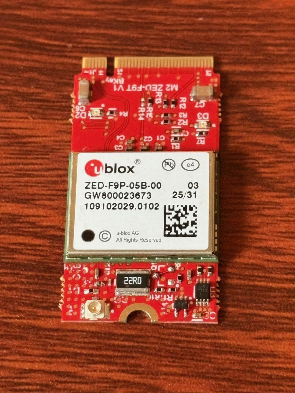 OCP M.2 ZED-F9P GNSS Module