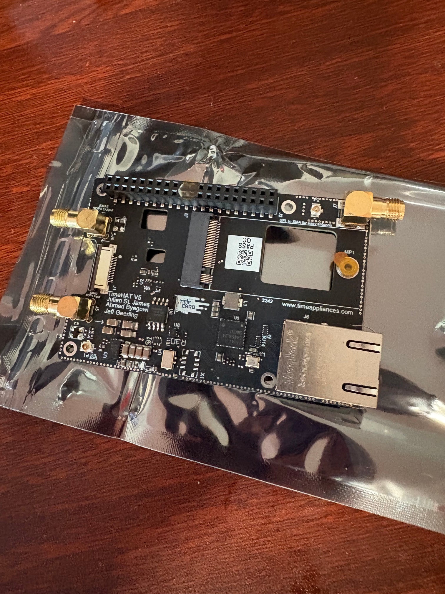 Raspberry Pi 5 PCIe HAT with I226 NIC (TimeHATv5)